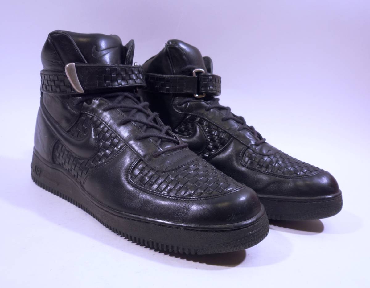 本物/2001年製 NIKE イタリア製/最高級カーフ AIR FORCE1 HI LUX US11 