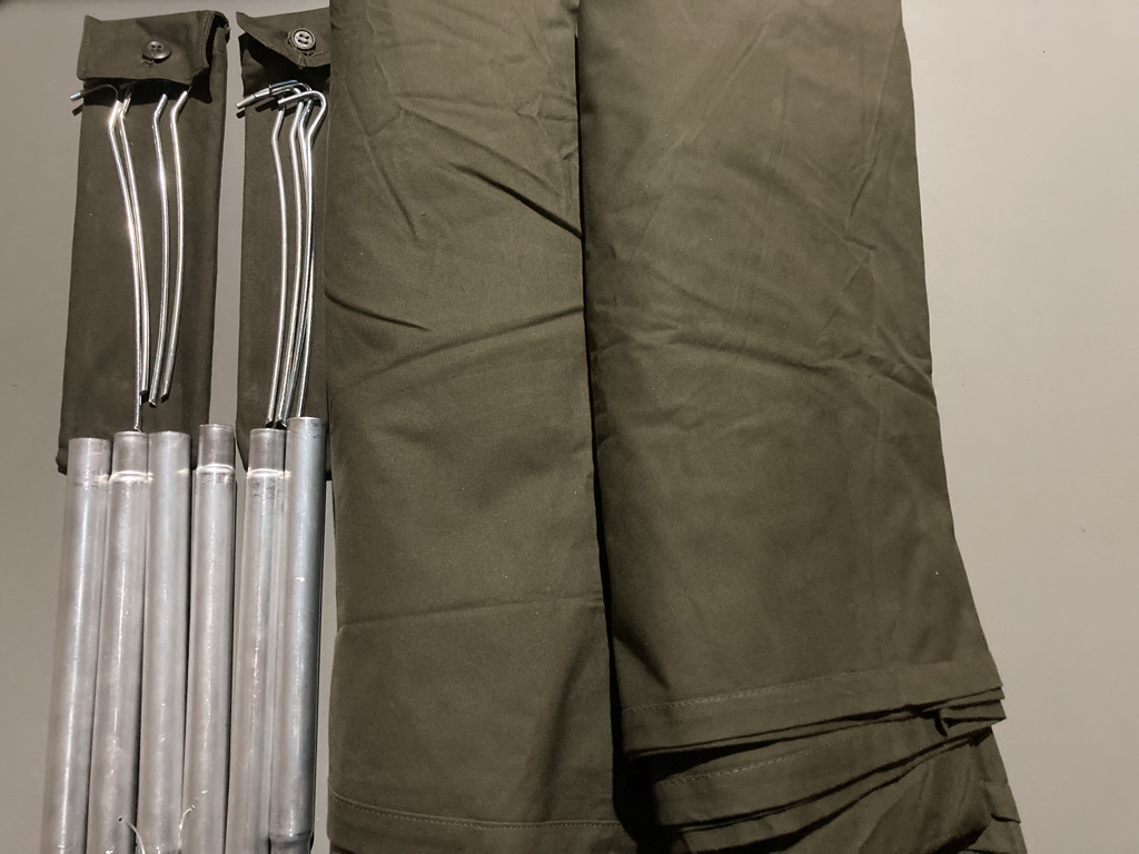 デッドストック 未使用 ポーランド軍 テント一式 180-190cm ポンチョ