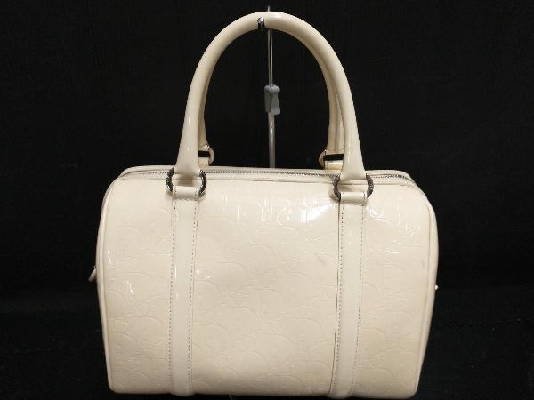 Christian Dior クリスチャンディオールトロッター ボストンバッグ 白