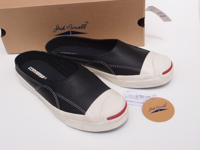 爆買い，限定SALE デッド converse JACK PURCELL RET MULE LEATHER BLACK ジャックパーセル ミュール 黒 スリッポン スリッパ US 8 5 / 27ｃｍ(27.0cm)｜売買されたオークション情報、yahooの商品情報をアーカイブ公開 - オークフ 27.0cm