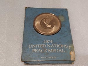 UNITED NATIONS 1974 PEACE MEDALのYahoo!オークション(旧ヤフオク!)の