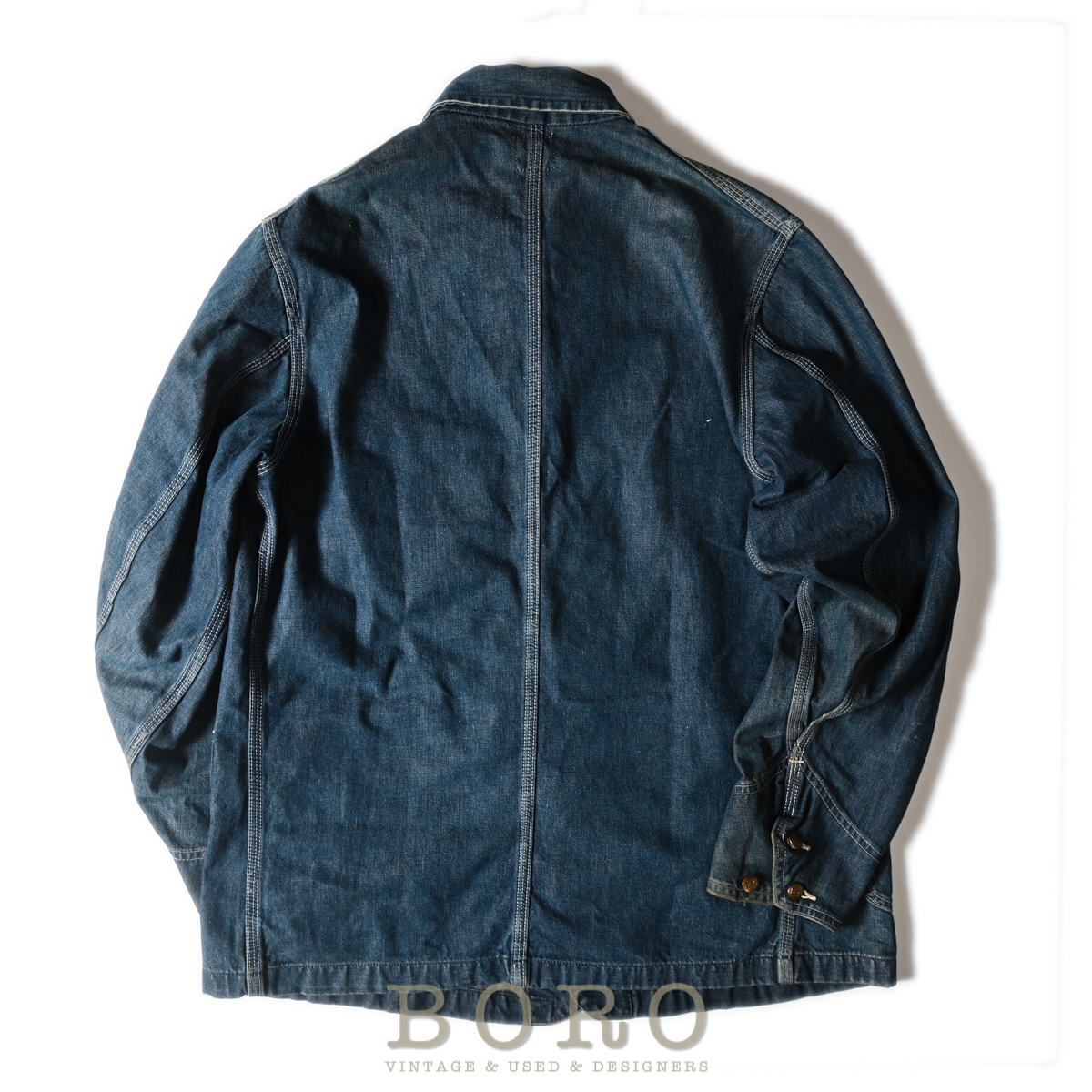 Lee 91J カバーオール インディゴ デニム L Lee 91-J DENIM COVERALL（1950'S/HOUSE LABEL/SZ 36） - 古着屋
