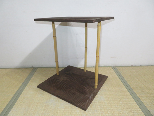 五行棚 玄々斎好写 茶道具 | 玄々斎好写し 焼杉製 小林幸斎作 お棚 焼杉 作 *玄々斎好写* 裏千家*[tan10038]茶道道具棚 &frasl; 棚杉棚 小林幸斎 抹茶と茶道具