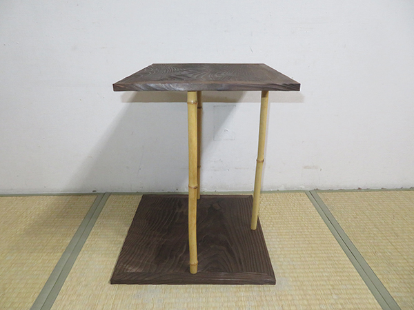 五行棚 玄々斎好写 茶道具 | 玄々斎好写し 焼杉製 小林幸斎作 お棚 焼杉 作 *玄々斎好写* 裏千家*[tan10038]茶道道具棚 &frasl; 棚杉棚 小林幸斎 抹茶と茶道具