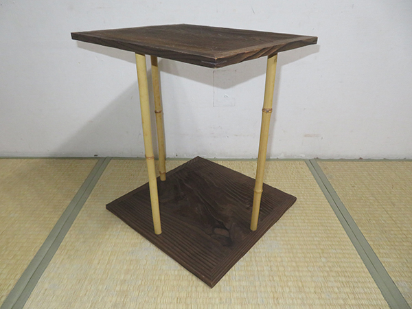 五行棚 玄々斎好写 茶道具 | 玄々斎好写し 焼杉製 小林幸斎作 お棚 焼杉 作 *玄々斎好写* 裏千家*[tan10038]茶道道具棚 &frasl; 棚杉棚 小林幸斎 抹茶と茶道具