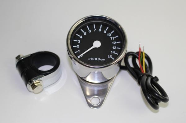 タコメーター15000RPM表示φ60ディスプレィブラックNO5548