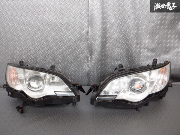 きれい！！ スバル純正 BP5 BL5 レガシィ 後期 ウォッシャー付 HID キセノン ヘッドライト ヘッドランプ 左右セット HID点灯確認済