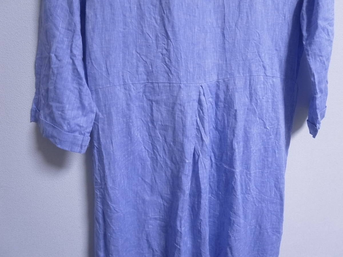 W6 40 ザラ Zara Woman 水色系 麻 リネン100 ワンピース 日本正規品 L ワンピース 売買されたオークション情報 Yahooの商品情報をアーカイブ公開 オークファン Aucfan Com