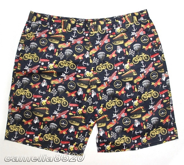 限定SALE，新作 PLAY CLOTHS プレイクロース ショートパンツ コットン 総柄 ネイビー W42 ウエスト 117cm 大きいサイズ 展示品(XLサイズ以上)｜売買されたオークション情報、yahooの商品情報をアーカイブ公開 - オ XLサイズ以上