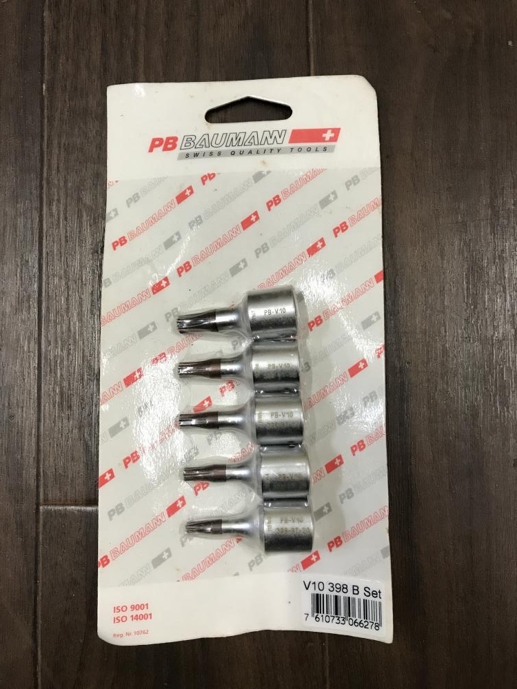 008●おすすめ商品●PB 3/8ヘクスローブビットソケット PB-V10-398※5個