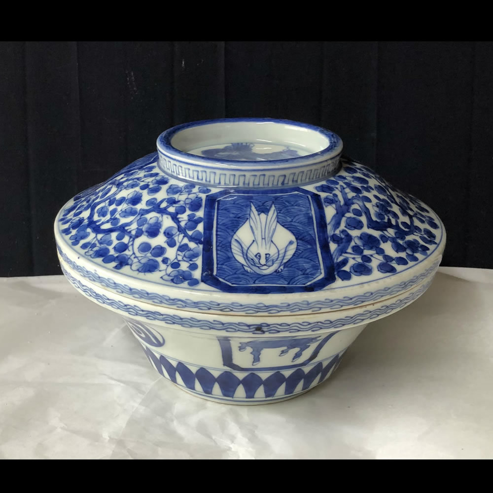 佳香】杉本浩太郎 幅50cm 色絵薊紋俎板皿 共箱 本物保証 陶芸家 杉本