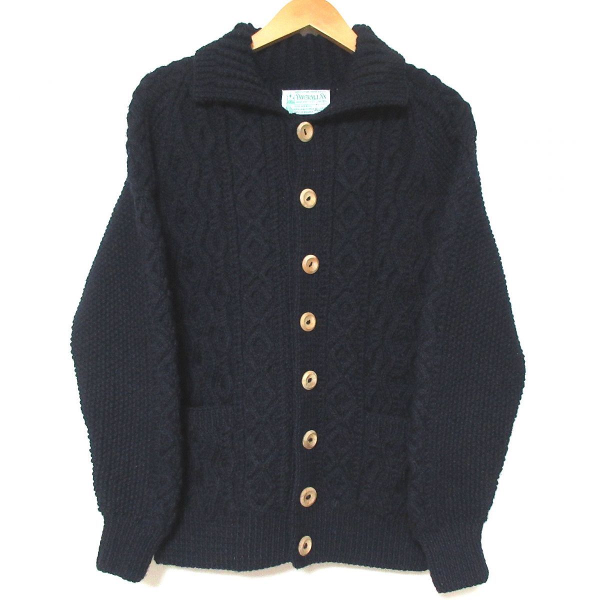 美品 INVERALLAN インバーアラン 3A スコットランド製 ウッドボタン 