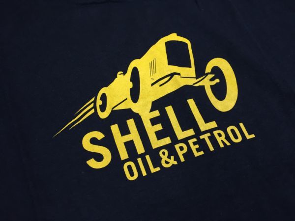 Shell Oil Petrol シェル ガソリンスタンド モータースポーツ アメカジ 半袖tシャツ メンズ 綿100 F 紺 文字 ロゴ 売買されたオークション情報 Yahooの商品情報をアーカイブ公開 オークファン Aucfan Com