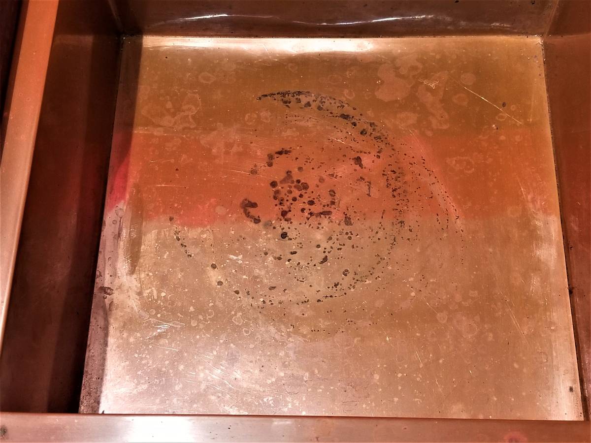 茶道具 桑/銅落とし 置き炉 茶道具 置炉 置き炉 桑」木工、竹工芸 「炉縁