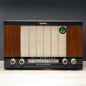 東芝614A 愛らし ST管昭和レトロ真空管ラジオ bluetooth マジックアイ 