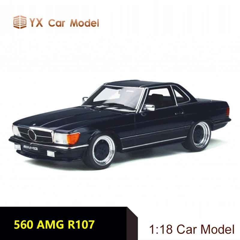 aOTTO 1/18 メルセデス ベンツ Benz 560 AMG R107 黑 新品