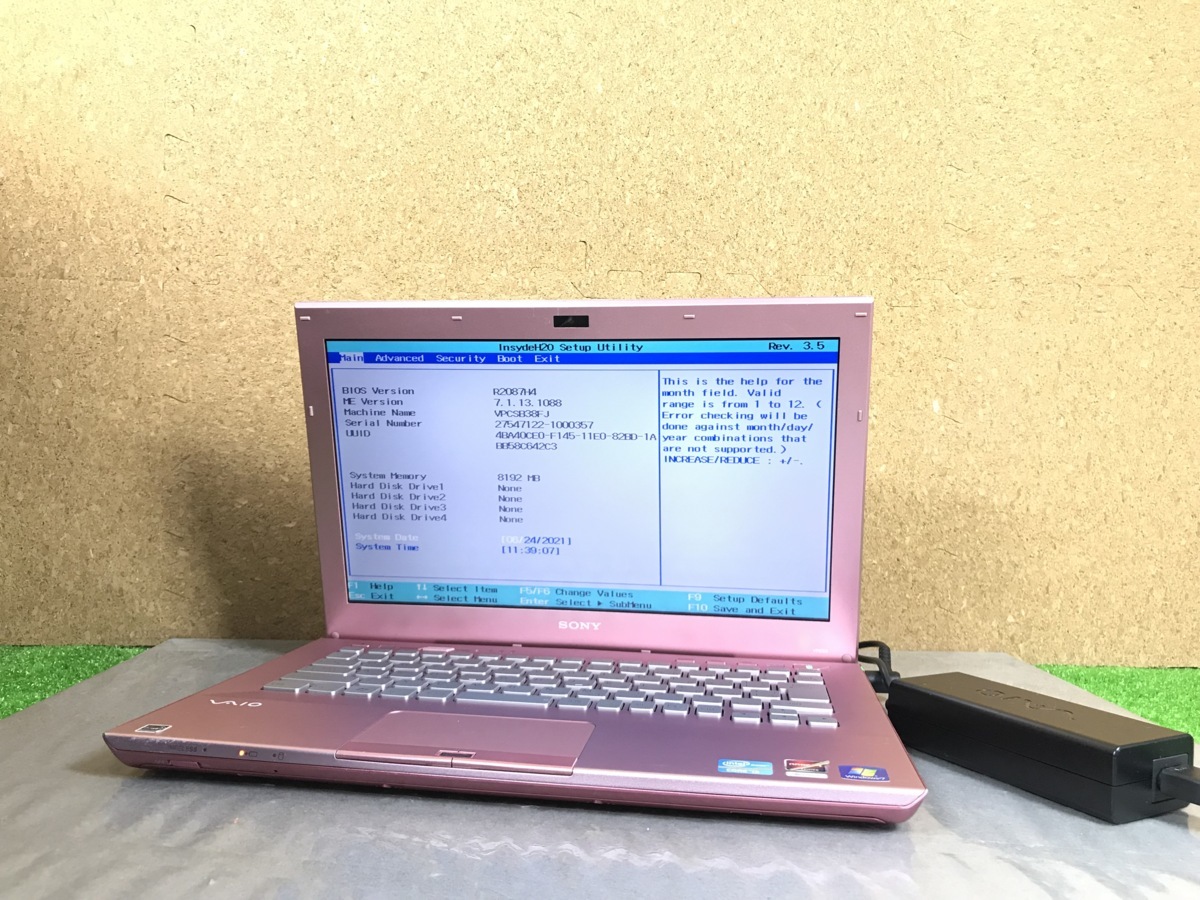 1円～【ジャンク】SONY VAIO VPCSB38FJ PCG-4121GN Core i3 2.3世代
