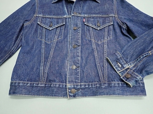 復刻LEVI'S 557 デニムジャケット・40△リーバイス/サード/Gジャン