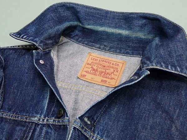 復刻LEVI'S 557 デニムジャケット・40△リーバイス/サード/Gジャン