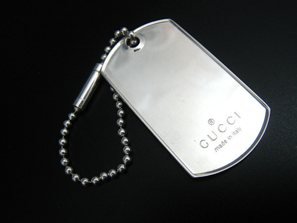 ☆GUCCIグッチ ドッグタグプレート☆ GUCCI ドッグタグ プレート 手錠 
