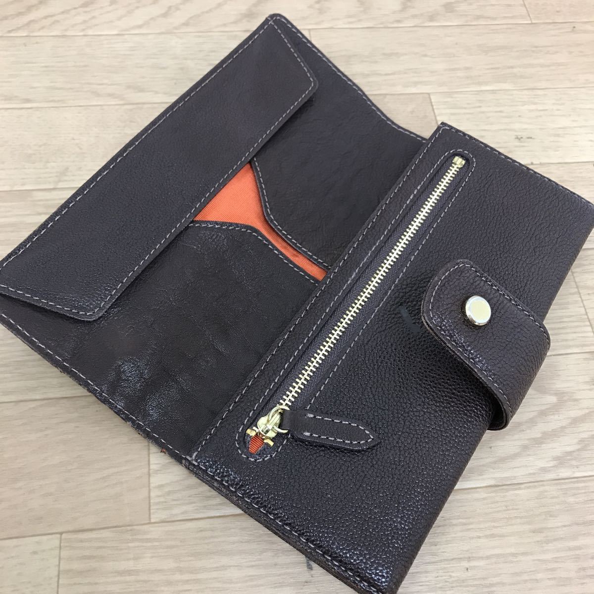 土屋鞄】アジール クラッチ ロングウォレット ベージュレザー 長財布 