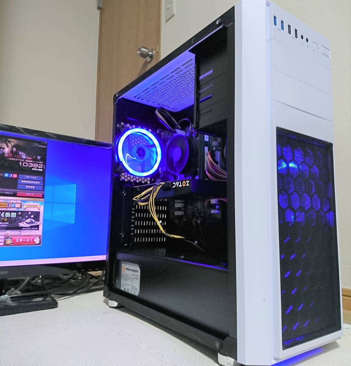 【6画面同時出力ゲーミングPC】i7-3770/GTX560Ti/大容量メモリ8G/SSD480G+2000G/最新MSOffice/無線/USB3.0【株・デイトレ】