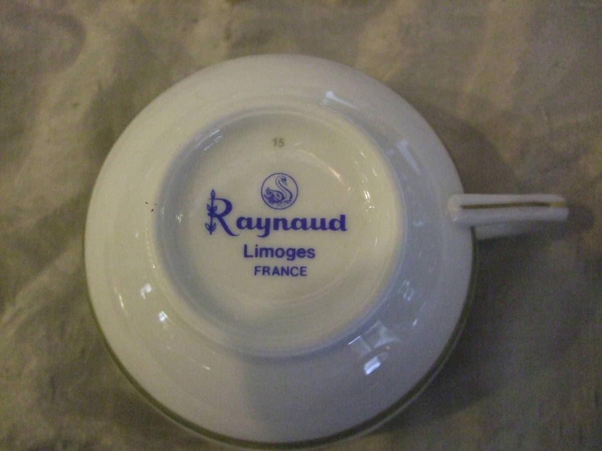 ■LIMOGES リモージュ/HAVILAND Raynaud/金彩/カップ&ソーサー　フランス製　保管品■ リモージュ LIMOGES CASTEL Raynaud LV1-234-A-012-1 H\u0026Co.