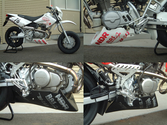 エイプ50 エイプ100 MOTO MOTO SERVICE MAC製B-DASHアンダーカウル