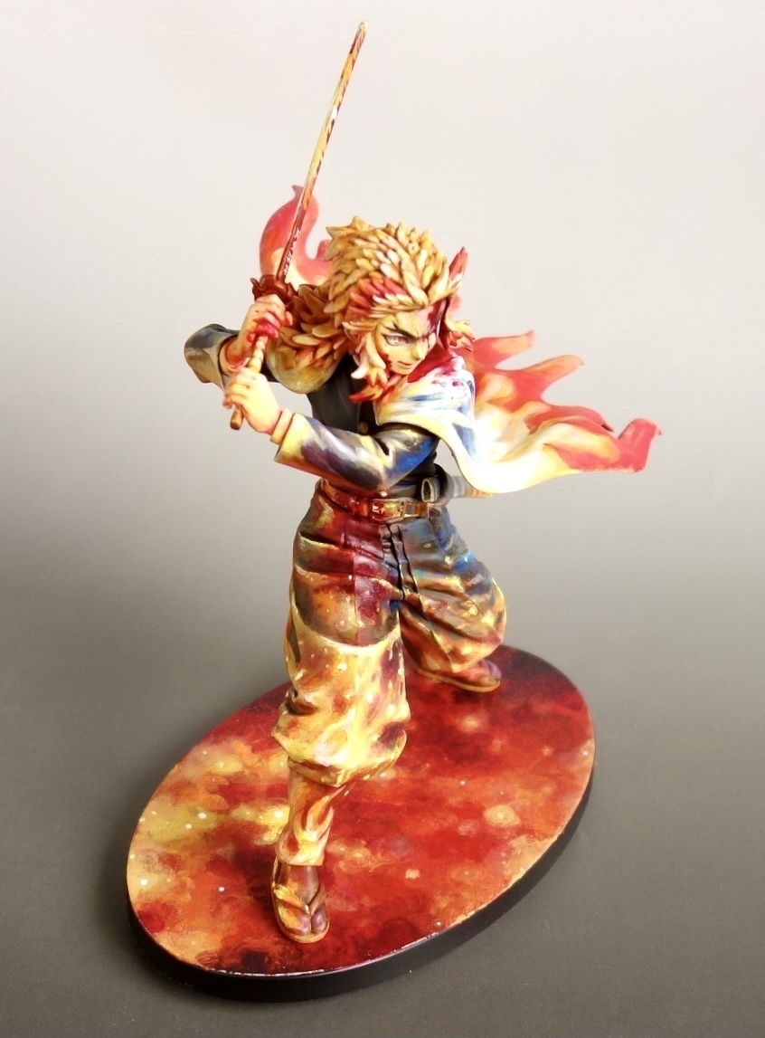 鬼滅の刃 煉獄杏寿郎 リペイント フィギュア : バンプレスト