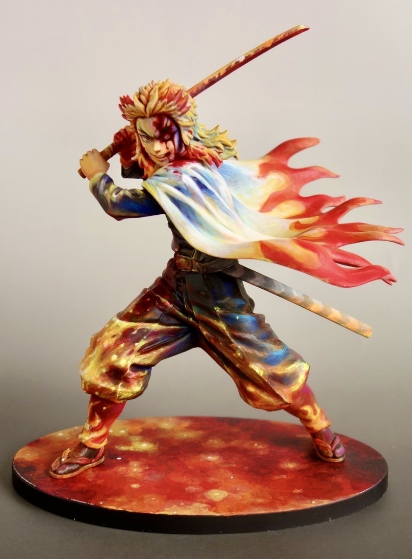 鬼滅の刃 煉獄杏寿郎 リペイント フィギュア : バンプレスト