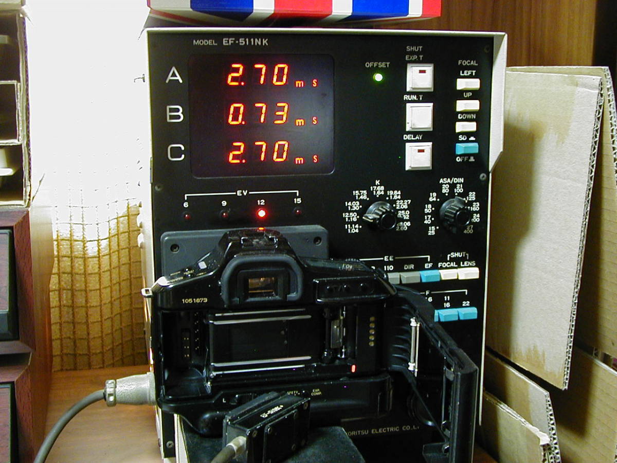 A－1の修理 8，000円コース (26） AE調整+シャッター鳴き修理+