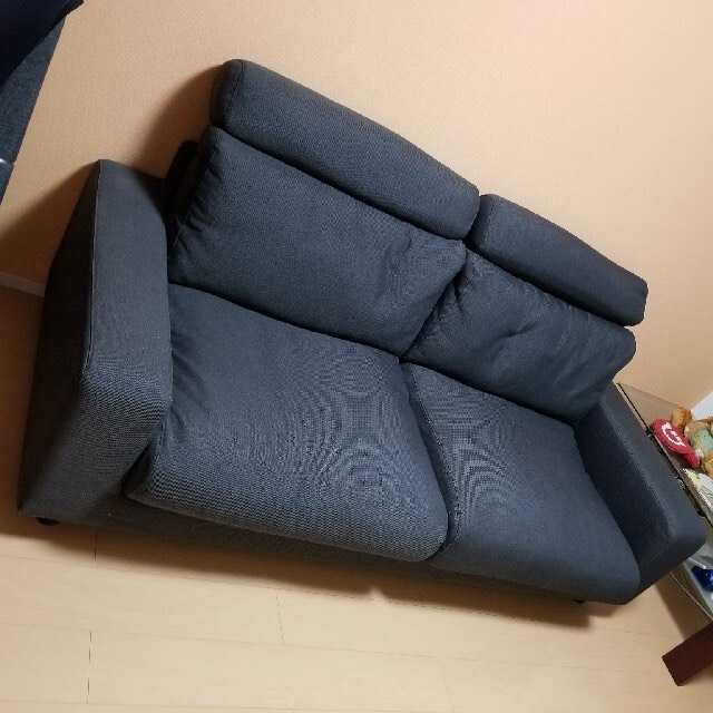 終売品無印良品 麻綿平織ソファ ワイドアーム 3シーター用 本体用