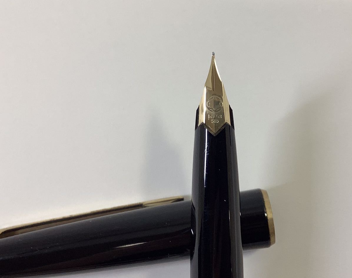 MONTBLANC モンブラン 万年筆 320 EF ペン先14K 585 ケース・説明書付 筆記用具 筆記未確認 万年筆 モンブラン 0 320EF ペン先14k ブラック系