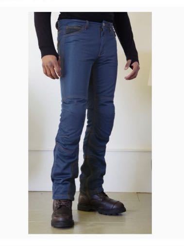1円スタート コミネ(KOMINE) バイク ライディングメッシュジーンズ インディゴブルー M WJ-740R メッシュ/ストレッチ ツーリング (061701b