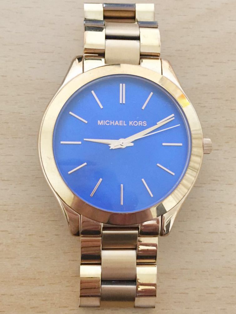 42 割引 メンズ 腕時計 マイケル コース Mk3494 中古 クォーツ Www Rowanuk Co Uk