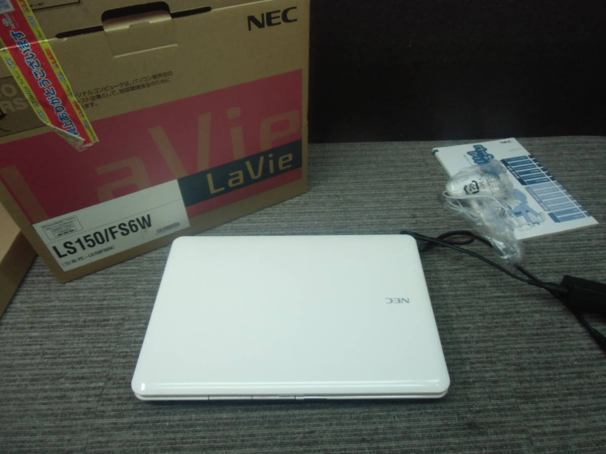rkオ6-127 NEC LaVie LS150/FS6W 15型ノートPC Win7/Pentium/4GB/640GB バッテリー× 動作確認済 中古品 