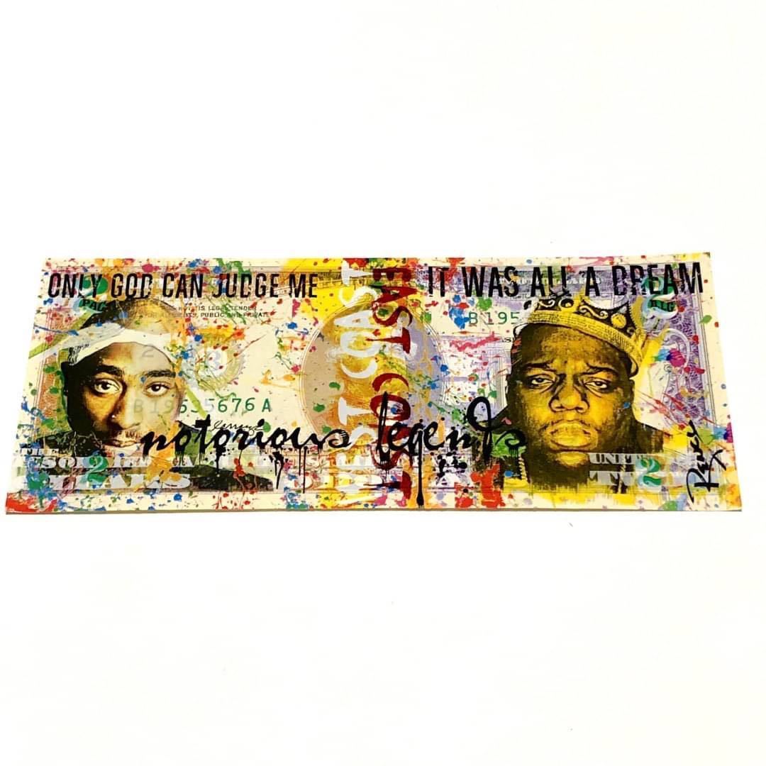 2Pac Biggie レンシー アート Rency 2ドル紙幣 バンクシー Rency