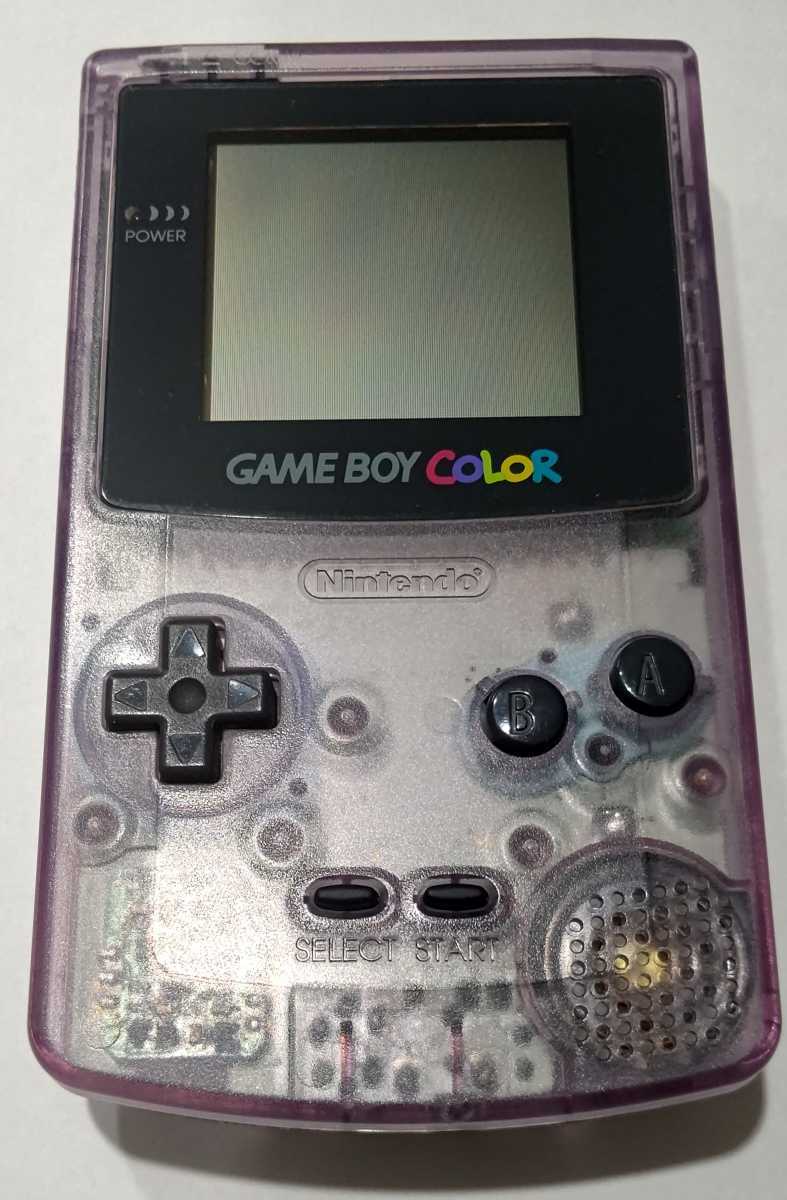☆送料込☆任天堂 ゲームボーイカラー クリアパープル☆本体のみ(動作