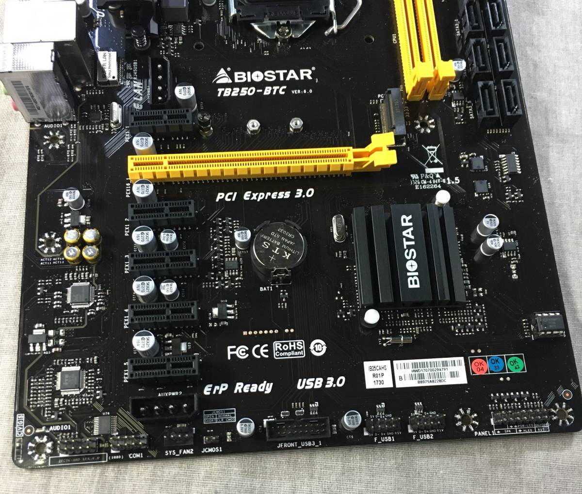 現状品 BIOSTAR Intel B250 チップセット搭載 ATXマザーボード TB250-BTC