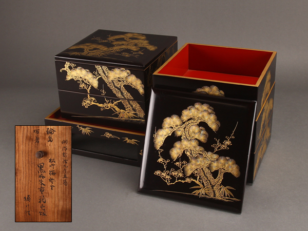 新作入荷，大得価】 蒔絵 箱 ③ 検時代漆器文箱書状箱江戸古道具珍品