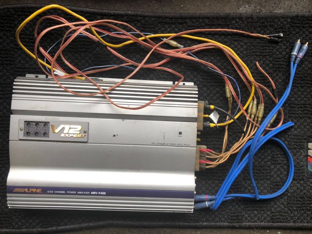 当時物 ALPINE MRV-F405 V12 EXPERT パワーアンプ 2/3/4ch アルパイン