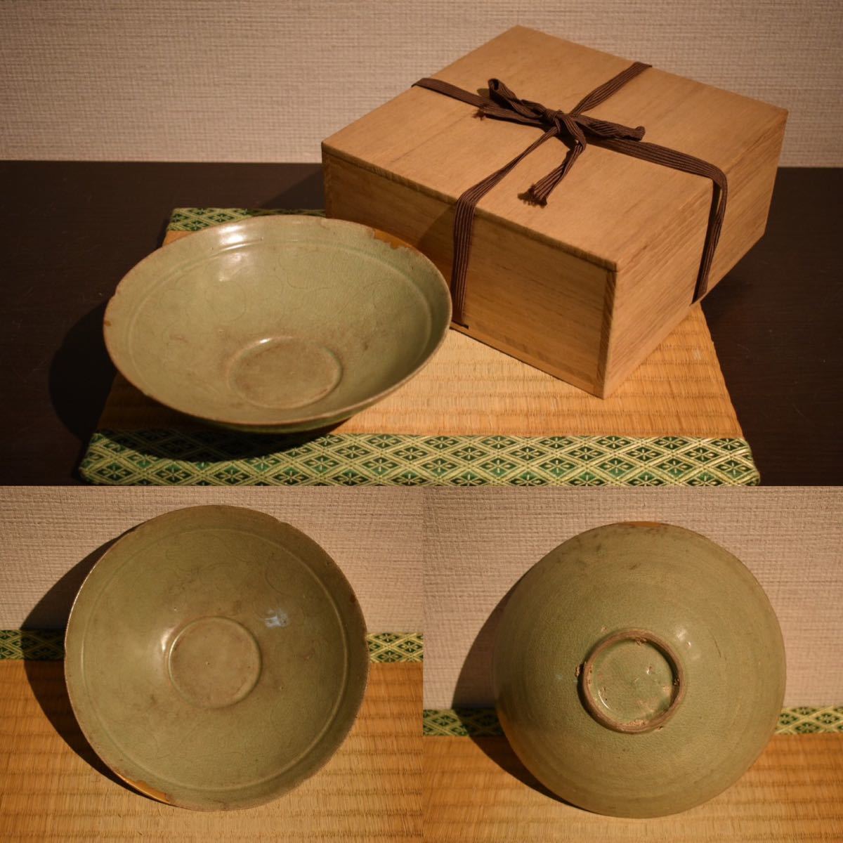 高麗青磁茶碗　朝鮮美術　時代物アンティーク 高麗 『古玩色々』 高麗 青磁茶碗（高麗時代） 青磁鉢 朝鮮 高麗時代
