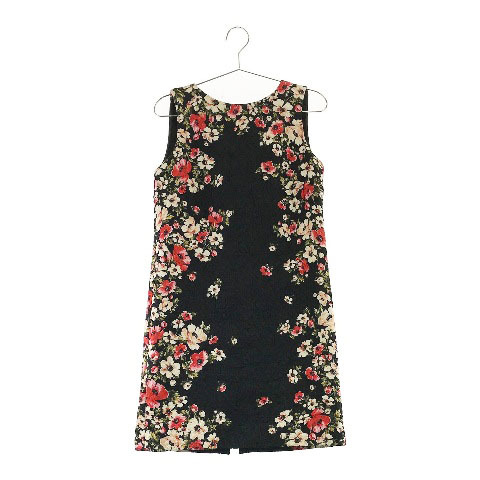 【即決】DOLCE & GABBANA ドルチェ アンド ガッバーナ ワンピース 花柄 ブラック系 38 [240001492877] レディース