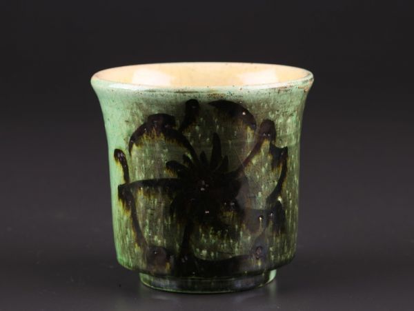 古美術 人間国宝 富本憲吉 筒茶碗 共箱 時代物 極上品 初だし品 a9005