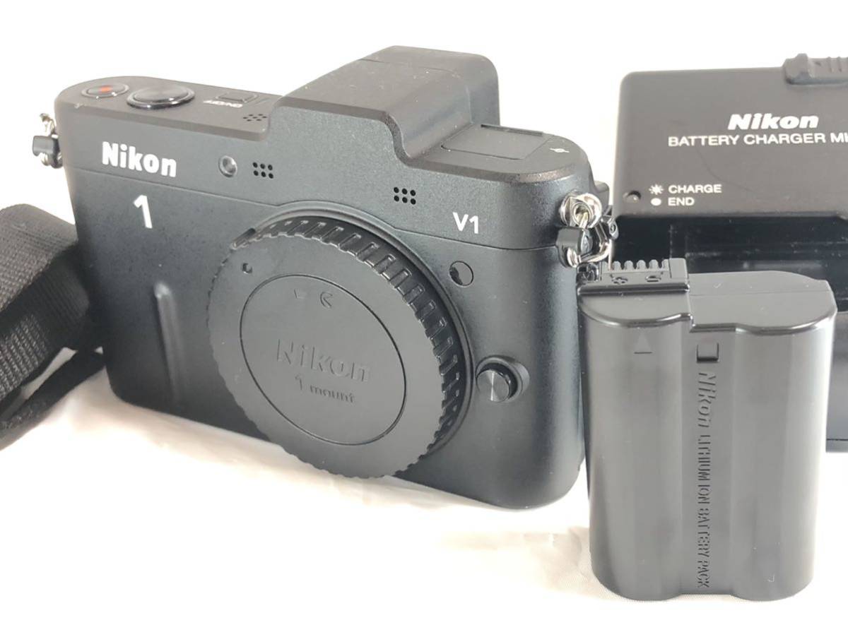 ☆極上品☆ニコン NIKON 1 V1 ボディ ブラック ミラーレス一眼レフ V1