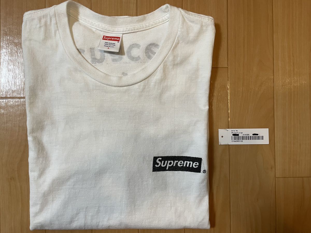 L Supreme Spiral Tee White Large 21SS シュプリーム スパイラル ティー 半袖 Tシャツ ホワイト 白