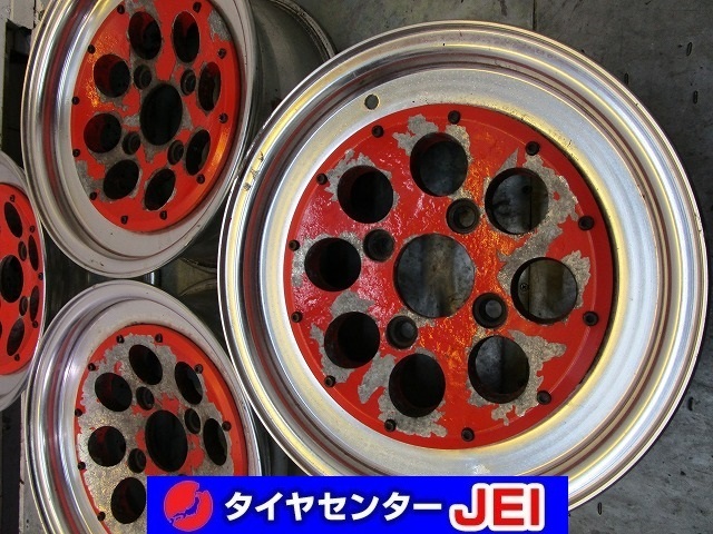 14インチ ゼロスピード PCD:114.3 6J+12.5 レア物 赤 レッド アルミ