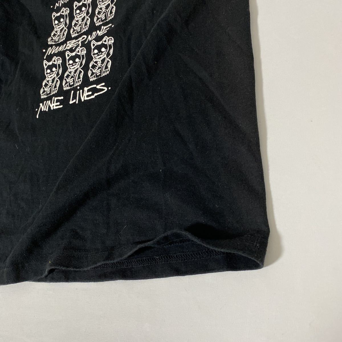 美品 アーカイブ コレクション 9 周年 ナンバーナイン 招き猫 T シャツ 