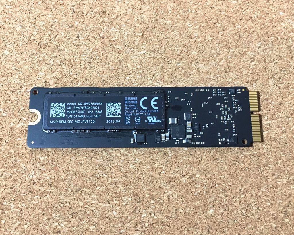 MacBook 256GB Apple SSD Apple純正 純正 高速版 Air（アップル））の