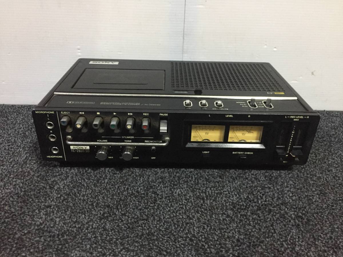 TC-2890SD ソニー SONY カセットデッキ デンスケ 昭和レトロ カセット